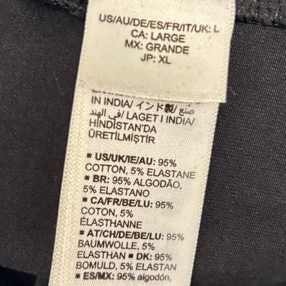 NWT THE DROP women's black puff sleeve top L - Picture 6 of 6